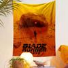 Blade Runner 2049 Tapestry Wall Hanging, Cyberpunk Sequel Movie Poster Art, Futuristic Wall Decor for Bedroom Living Room Dorm