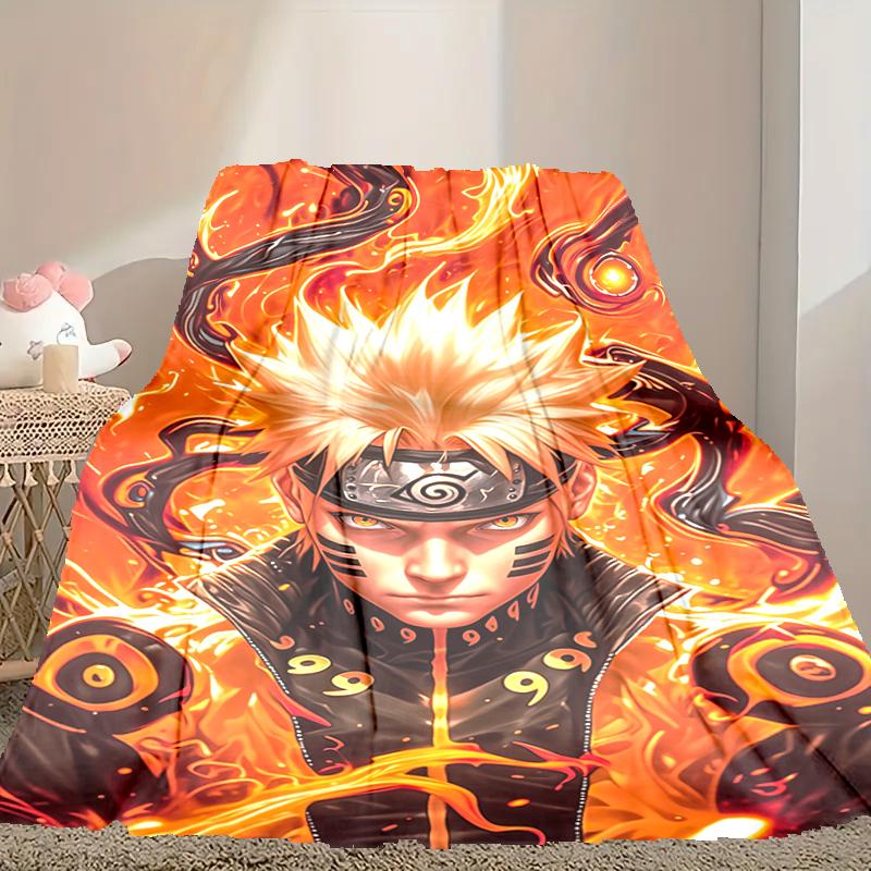 Naruto Pattern Blanket, Cozy Blanket for All-Season Comfort On Sofas, Beds, Office, Car, Camping and Travel