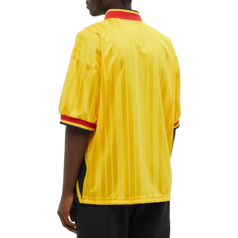 Adidas Originals Loose Casual Short Sleeve Soccer Jersey Men Tops Yellow HK5626