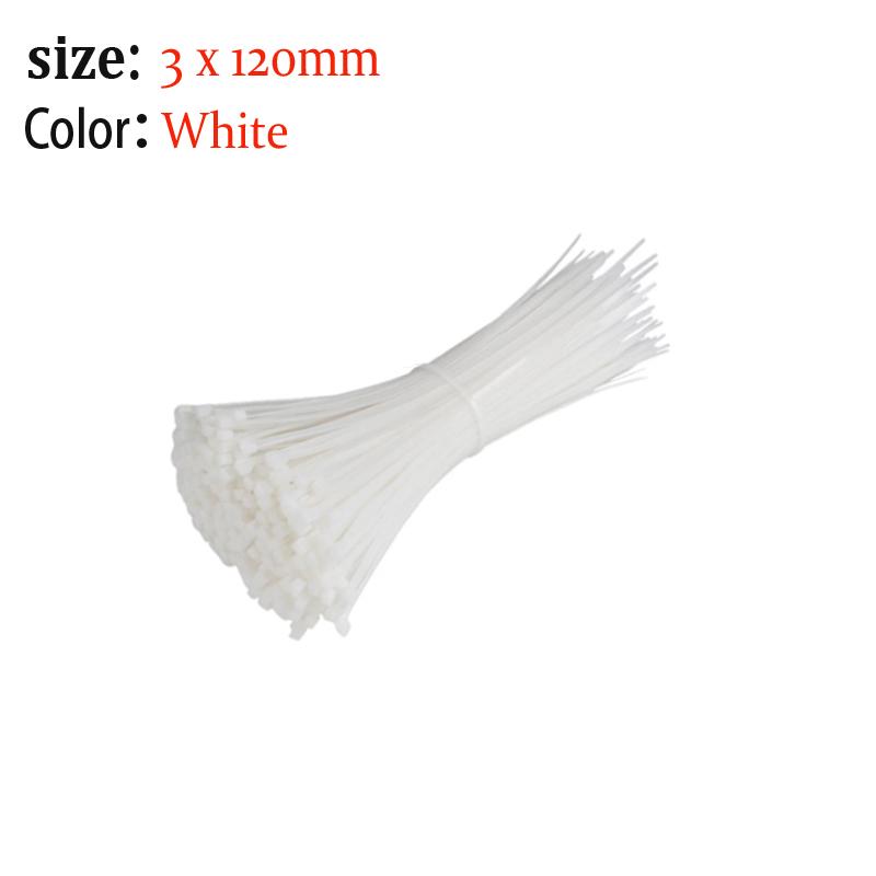 50/100pcs Self Locking Plastic Nylon Cable Tie  Black Cable Tie Fastening Ring Self-Locking Industrial Cable Tie Cable Tie Set