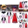 Miraculous Ladybug Cosplay Costume For Girls With Satin And Cotton Fabric For Anime Conventions
