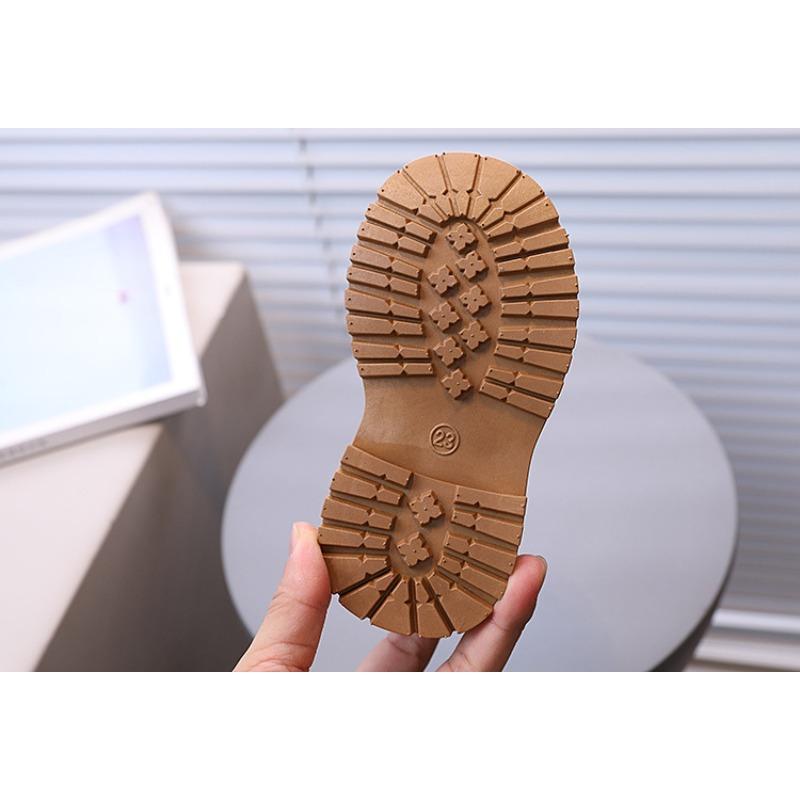 Children's New Fashion British Ankle Boots Boys Side Zipper Stylish Casual Martin Boots Girls Soft Sole