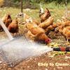 Large Metal Chicken Poop Scooper 3-in-1 Detachable Steel Chicken Inches Handle Tool 20 Wooden 42 Tool Coop Cleani