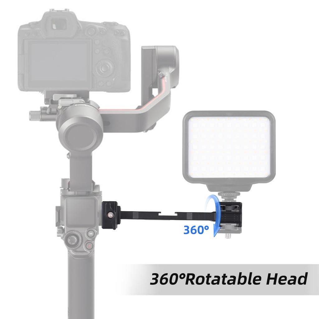 Universal Aluminum Alloy Gimbal Extention Bar Bracket Handheld Stabilizer Accessories with Numerous 1 4in & 3 8in