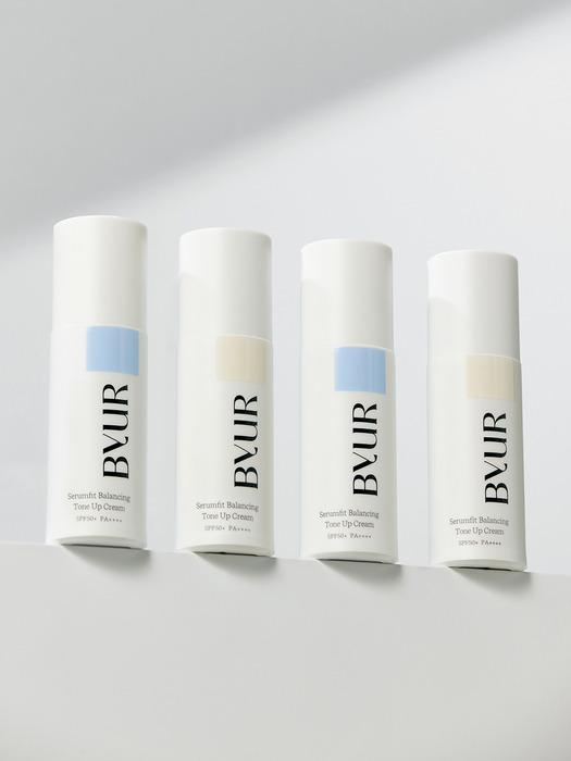 BYUR Serumfit Balancing Tone-Up Cream (2 Arten) (Klar/Klarblau) SPF50+/PA++++