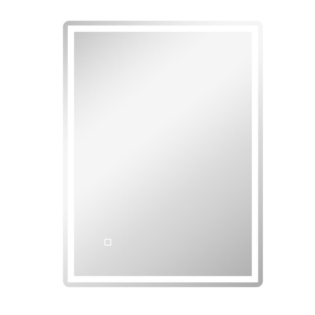 Bathroom Mirror Bathroom Mirror Wall Mirror LEDs, Touch Switch, Anti-Fog Function, 60 x 80 x 4 cm, White