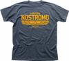 ALIENS USCSS NOSTROMO Weyland Yutani Charcoal Grey Printed T-shirt OZ5163
