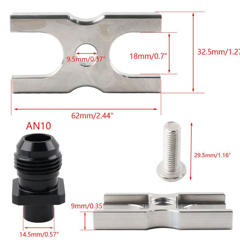 AN10 Oil Cooler Adapter Fitting Kit for BMW E36 E46 E82 E90 E9X 135/335 E46 M3