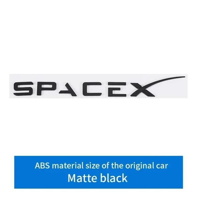 

For Tesla ABS rear door car labeling 3D stereo sticker SPACEX letter sticker MODEL3/Y/S/X rear modification sticker decals