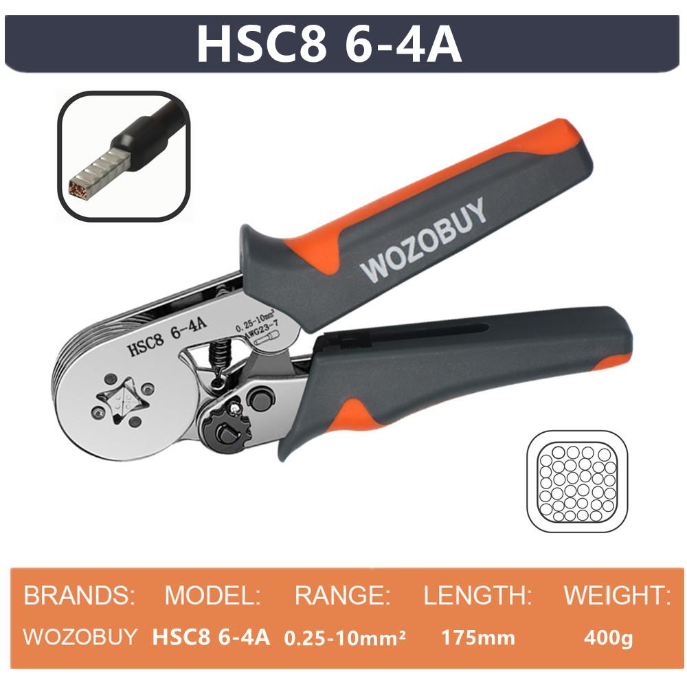 HSC8 6-4A/6-6A Crimping Pliers Kit,Stripping Cutting Plier with Tube Terminal Suit WOZOBUY Brand Electric Tools Set
