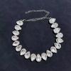 European and American Inlaid Diamond Crystal Teardrop Clavicle Necklace: Exquisite, Modern, and Unique Design
