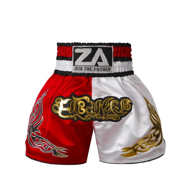Breathable Muay Thai Shorts Cycling Jersey Training Fight Satin Unisex