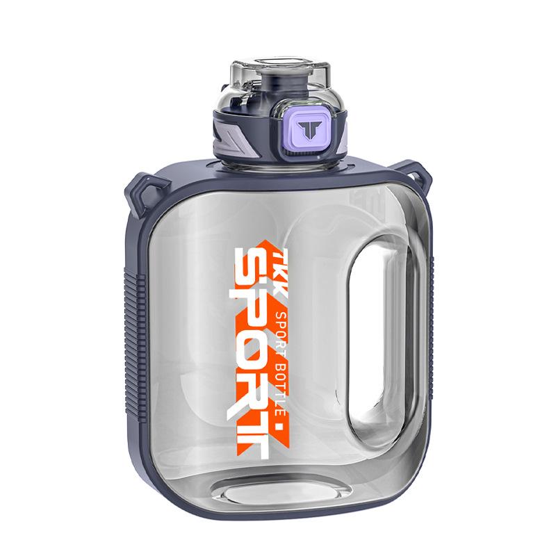 

TKK Creative Large Capacity Sports Water Bottle with Crossbody Sleeve for Men and Women 1600mL