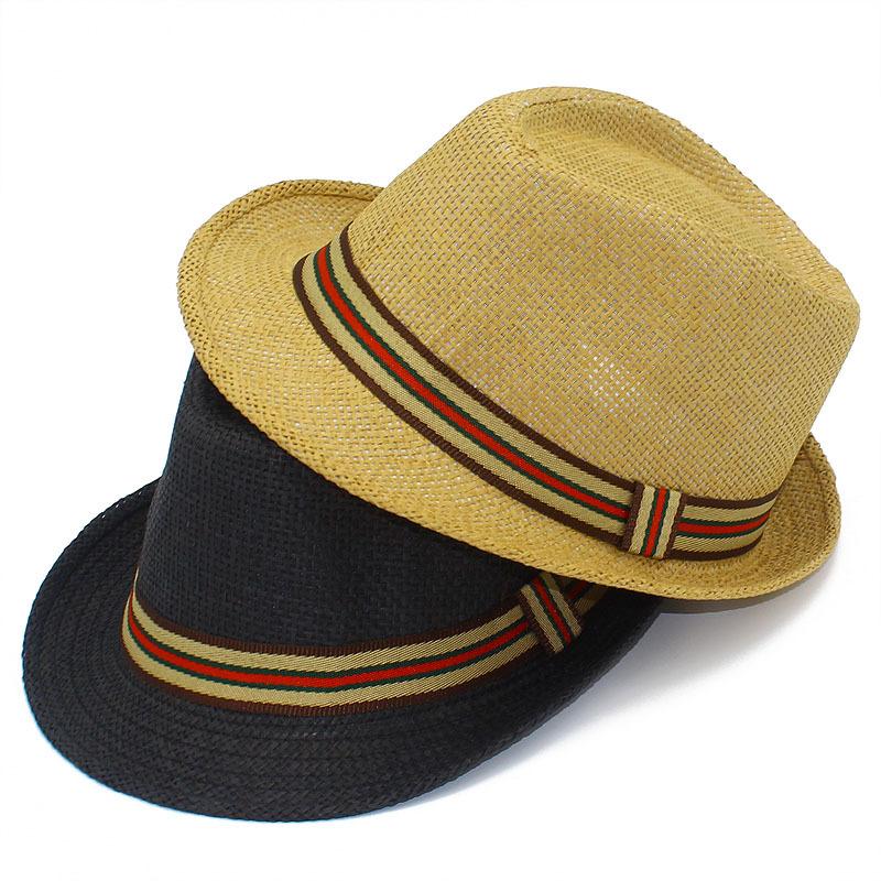 Temu Hot Sale Men's and Women's Straw Hats Dad Summer Sunscreen Top Hats Versatile Travel Beach Hats Ethnic Jazz Hats