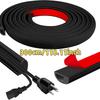 1PCS PVC Self-Adhesive Wall Cable Cover Easy Wire Management for Flooring Invisible Home Decor Cable Channel Floor Cord Organizer Decorative Concealer