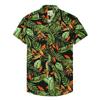 Casual Lar Printed Thin Hawaiian Shirt Men's Short-sleeved Loose Beach Shirt