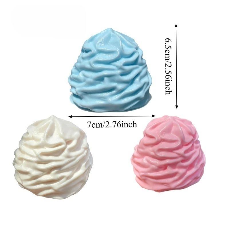 Tabas Squishy Kokosölcreme Rollkuchen Fidget Spielzeug Weiche Cremrolle Tragbarer Squishy Knet-Stressabbau Angstabbau Spielzeug