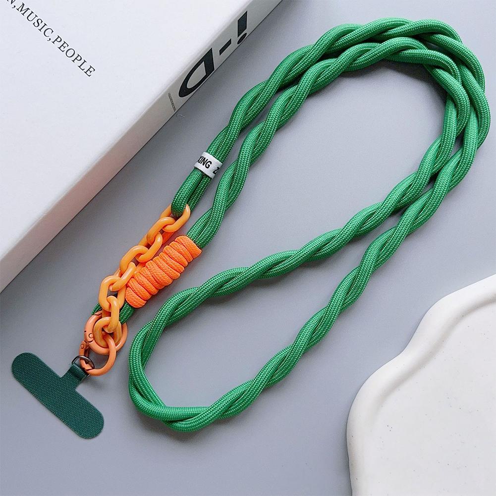 Niedliches Handy-Lanyard Durchmesser Outdoor Universalhülle Acryl Umhängeband Schulter Karten Halsband Clip Hängen Anti-Verlust Handgelenkschlaufe