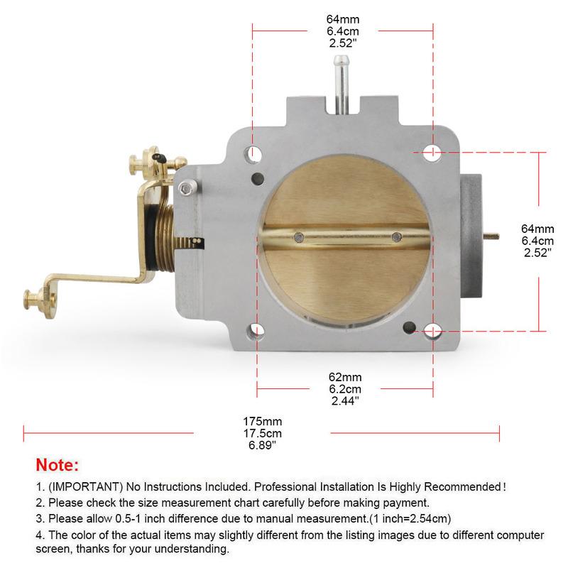 1724 62mm Throttle Body for Jeep with 4.0L 1991-2003 for Jeep Wrangler Cherokee 4.0L YJ TJ XJ ZJ WJ 1998-2003