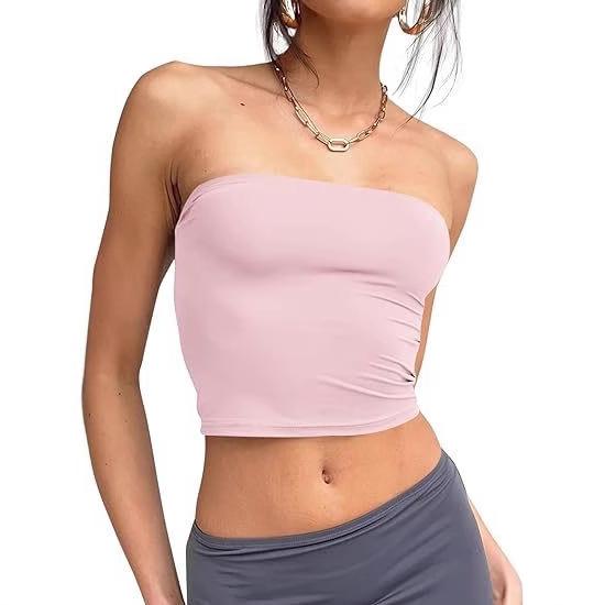 Slim-Fit Women's Pullover Tube Top Camisole for Summer