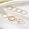 2023 Anello Moda Foglia Goccia Spirale Perla Set da 21 Pezzi Anello Intrecciato Foglia Oro Set da 11 Pezzi Gioielli Ragazze Studentesse Lusso Festa Elegante Glamour Sexy