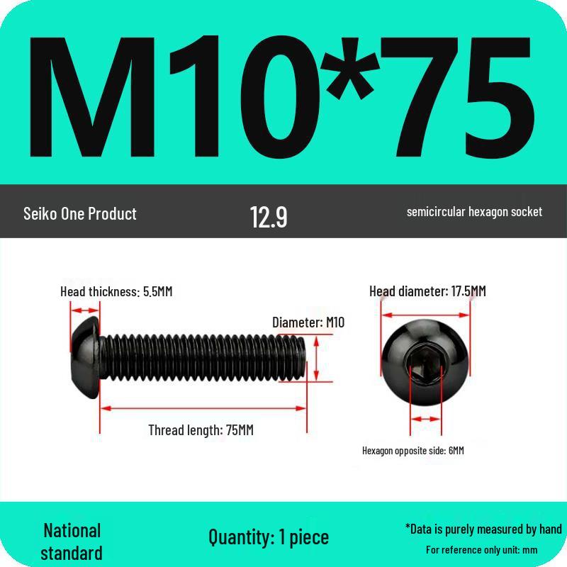 High-Strength Pan & Button Head Socket Cap Screws M6, M8, M10, M12