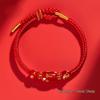 2026 Year of the Horse Zodiac Red Rope Bracelet - Women's/Men's Tai Sui Protective Charm for Horse, Rat, Ox, Rabbit Signs
