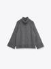 European Casual Lazy Style Knit Sweater - Stand Collar, Simple, Versatile, Loose.