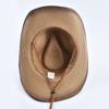 Panama Jazz Strohhut für Damen Herren Sommer Western Stil Strand Cowboyhut Faltbar Winddicht Seil UV Sonnenschutzhut