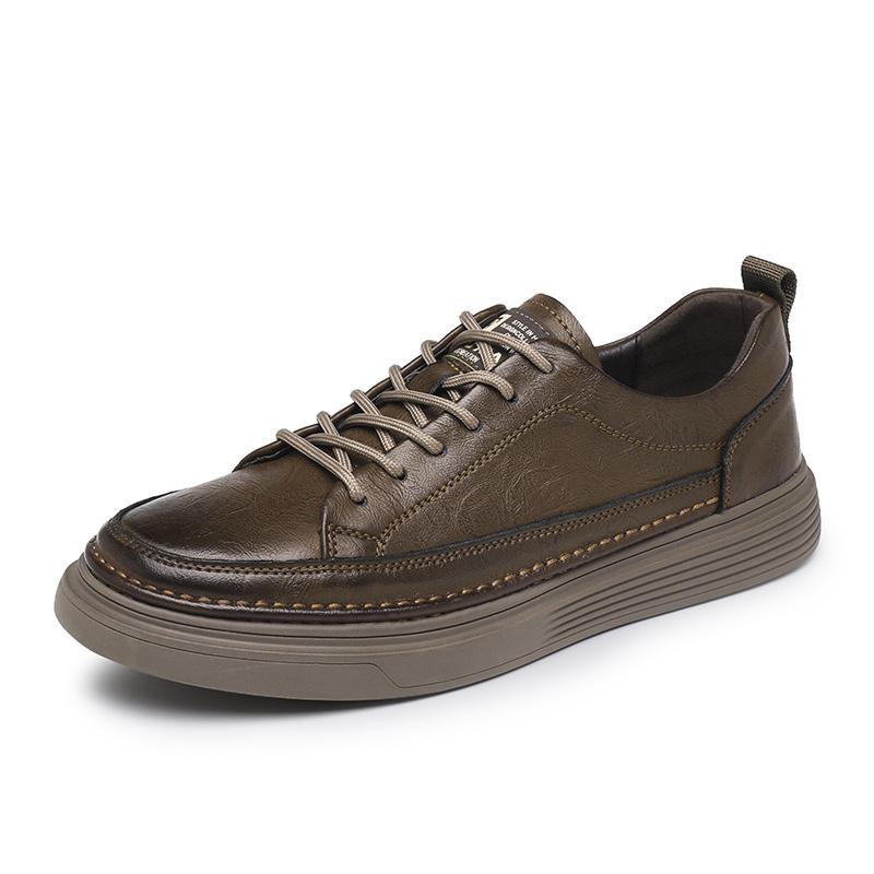Fashion 2025 Leather Oxford Shoes High Quality Fashion Breathable Outdoor Sneakers Men Shoes Handmade Leather Casual Walking Shoes Men