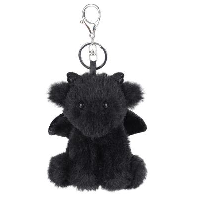 Apricot Lamb Black Dragon Cute Soft Keychain Plush Toy, Perfect for Boys and Girls, Fits Kids' Backpacks and Purses, 10cm