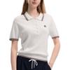 Fila Heritage Elegant Lifestyle Pullover Short Sleeve Polo Shirt Women Tops F11W638417F-WT