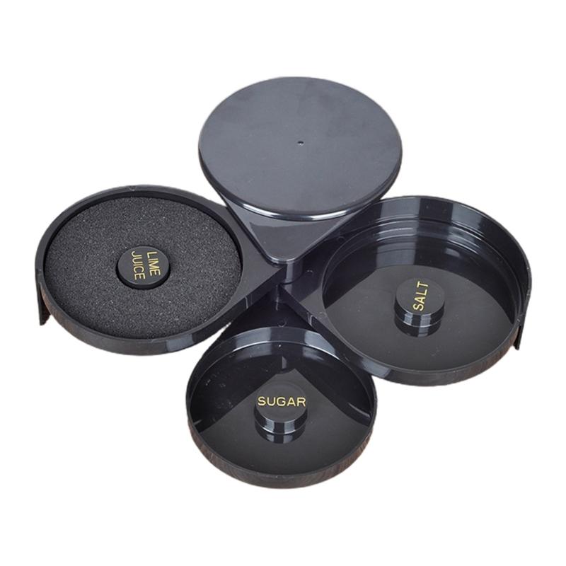 Margarita-Salt Rimmer Glass Rimming Station Home Bar Plastic Salt Sugar-Tajin Glass Rimmer for-Cocktails Seasoning Board 1