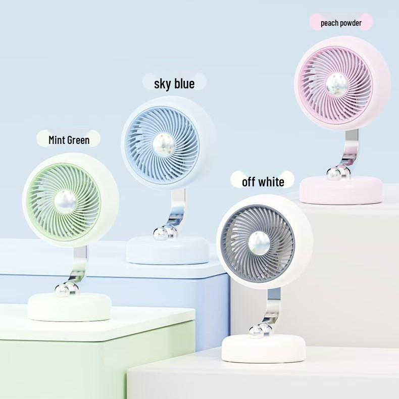 Stepless Speed Control Rechargeable Desktop Fan for Dormitory, Office, and Home Stepless Speed Control Desktop Fan