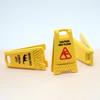 5Pcs Mini Caution Wet Floor Sign Single-side Realistic Miniature Dog Cat Vomit Caution Sign Small Warning Sign Desk Toy