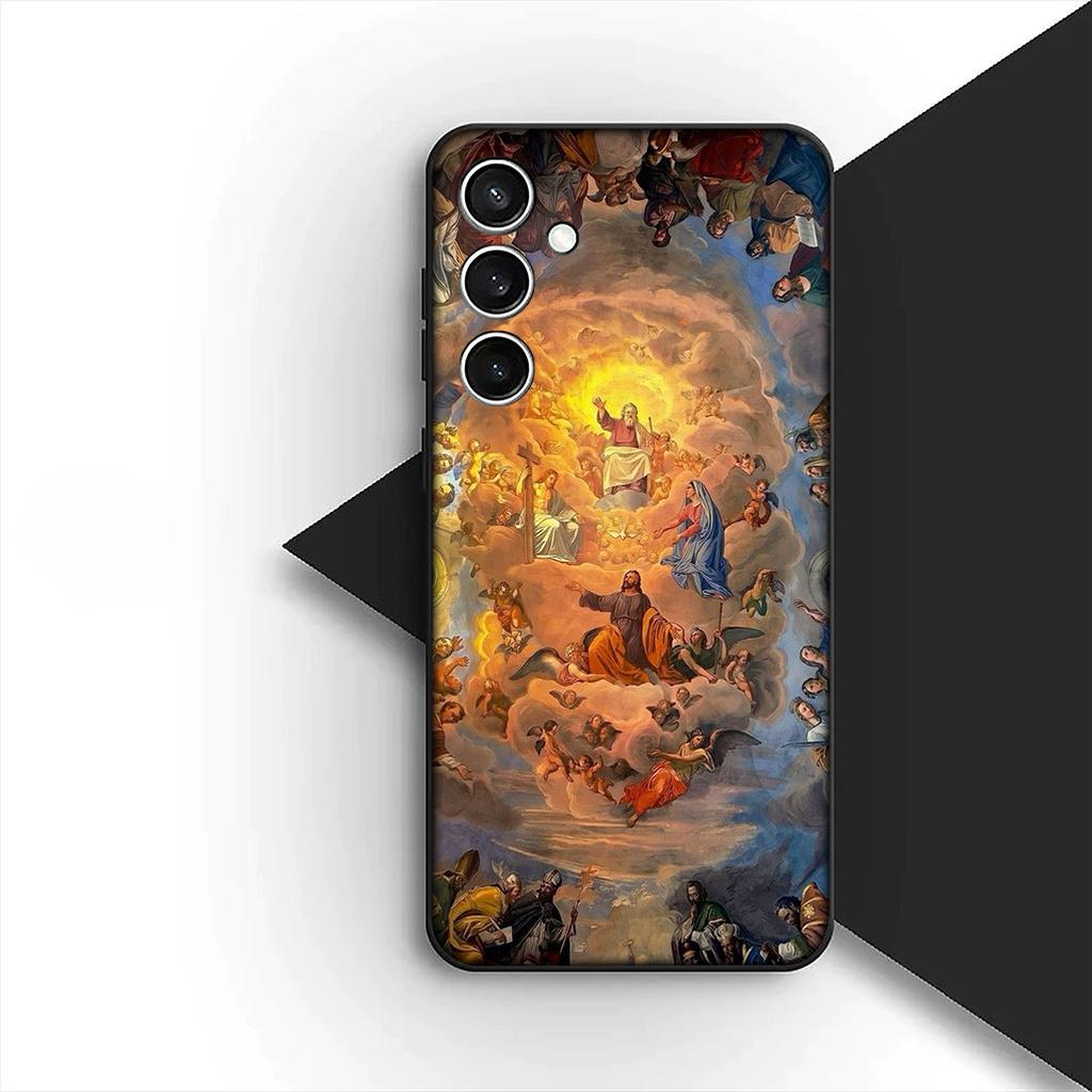 Cover for Motorola Moto G55 G45 G75 G85 G35 Edge 50 30 Fusion 40 NEO Ultra Pro Phone Case Fresco Michelangelo Creation of Adam