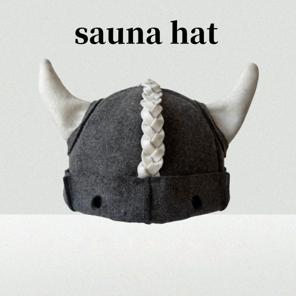 Unisex Sauna Hat Heat Resistant Russian Banya Cap Gifts Wool Felt Sauna Hat  Festival Events