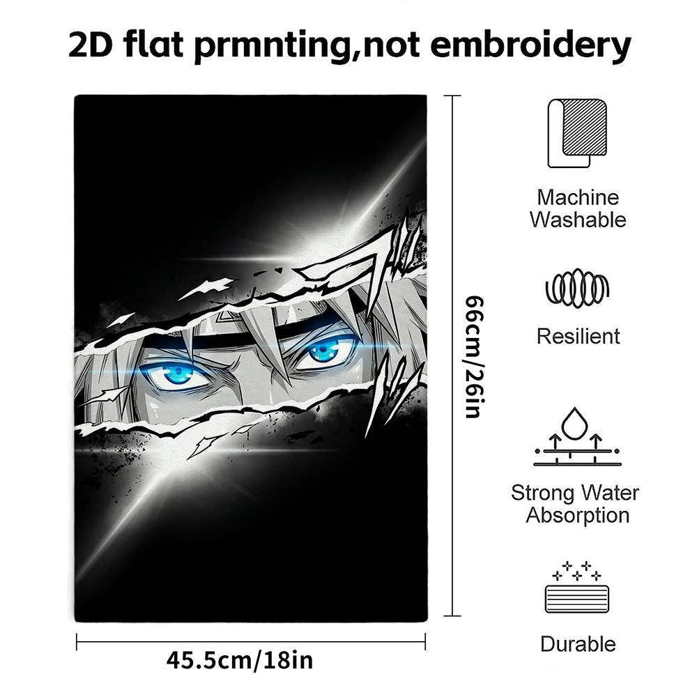 Anime Boy Eyes Art Bath Towel, Soft Absorbent Quick-Dry Towel for Bath And Daily