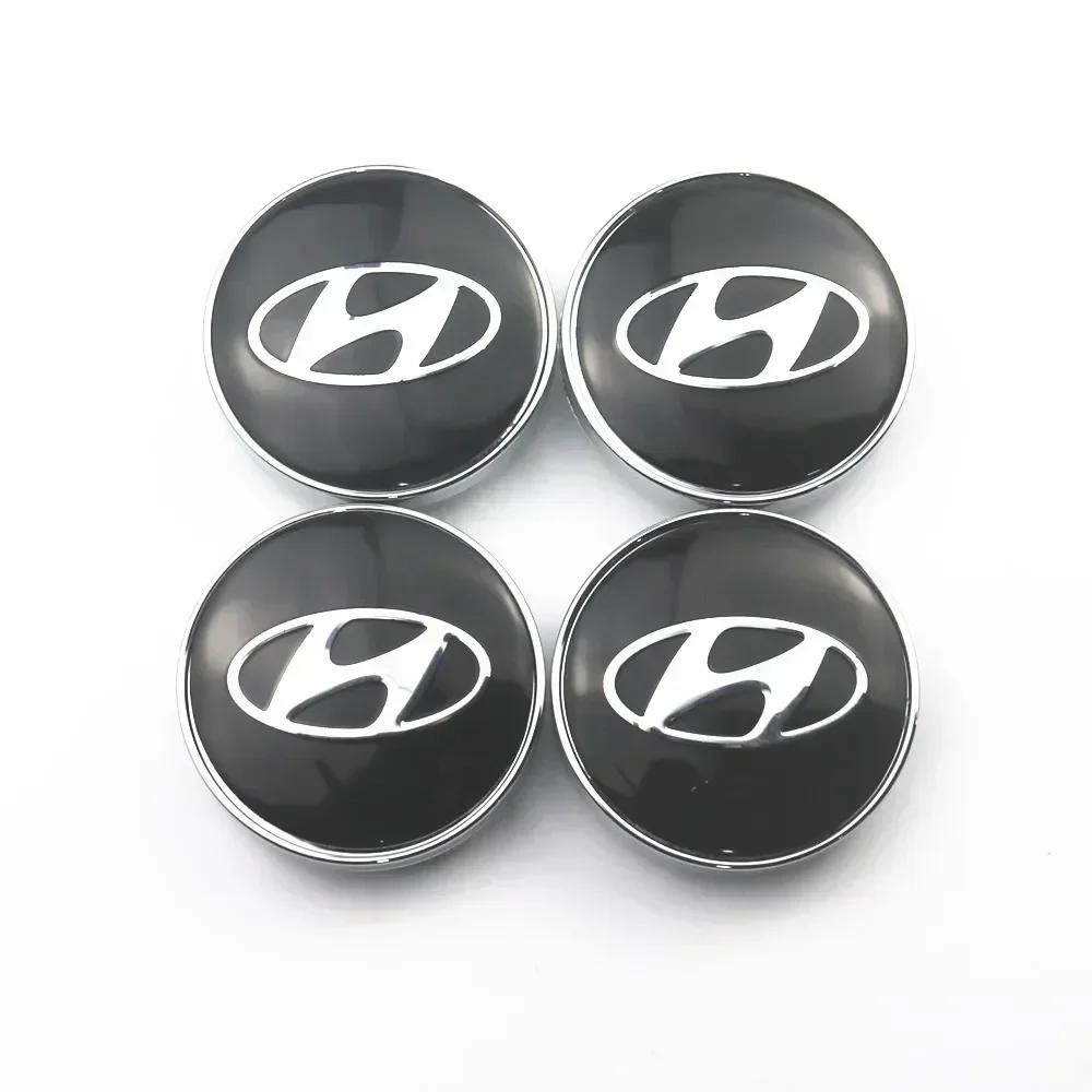 Logo for Hyundai I30 Azera Elantra Accent Santa Sonata IX35 I20 Tiburon Verna I10 Car Wheel Center Cap Tires Hub Covers Sticker v1