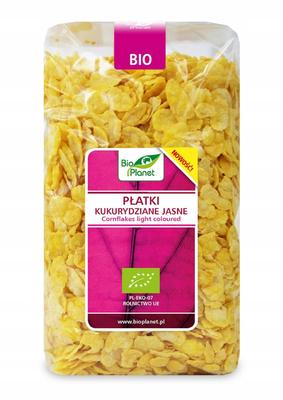 Lekkie płatki kukurydziane bez dodatku cukru, ekologiczne, 250 g - BIO PLANET