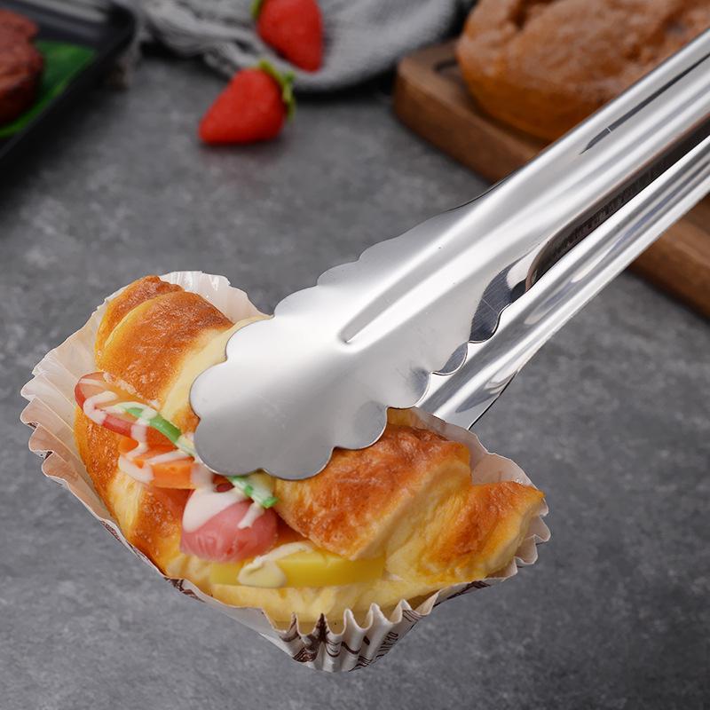 9/12/14Inch Stainless Steel Food Clip Kitchen Restaurant Baking Bread Clip Multifunctional Barbecue Clip Steak Clip