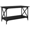 Coffee Table Black Oak Effect 80 X 45 X 45.5 Cm Engineered Wood