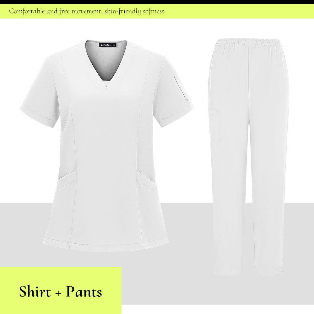 Unisex Quick-Drying Dental Clinic Scrub Suit and Surgical Gown