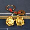 Pengagörande Gyllene Sköldpadda Nyckelring Legeringshänge Kreativ Personlighet Bilnyckelring Ring
