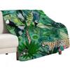 Jungle Green Throw Blanket Anti Shedding Soft Fuzzy Blanket for Home