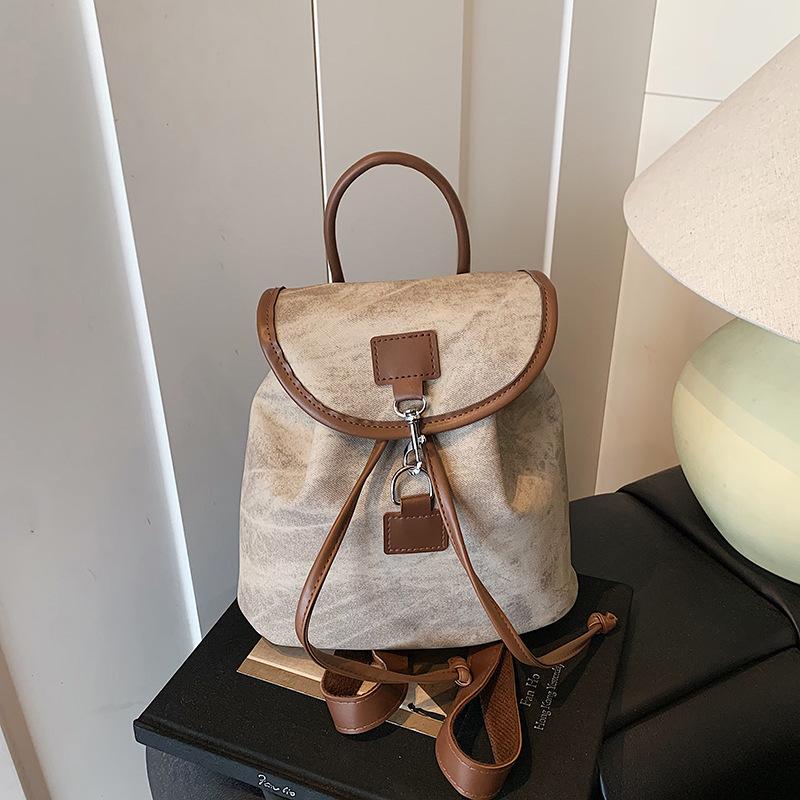 

Ретро Повседневный Рюкзак Женский Осенняя Мода Легкий Повседневный Для Выхода На Улицу Дорожный Маленький Рюкзак серый