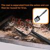 Metal Fireplace Ash Hollow Out Wood Stove Ash Sifter Charcoal Shovel Fireplace Tools Iron Coal Shovel for Wood Stove