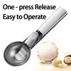 Multifunctional Ice Cream Spoons Stainless Steel Dual-Purpose Scoop Fruit Spoon for Ice Cream Watermelon Spoon Ball Scoop BJL001