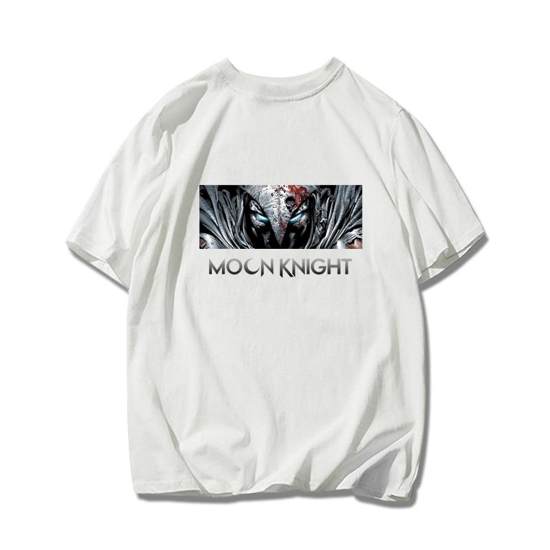 Marvel Moonlight Knight Superhero Joint Summer Comfort Short Sleeve Sports Casual Popular Short Sleeve Half Sleeve T-Shirt Trend S разноцветный
