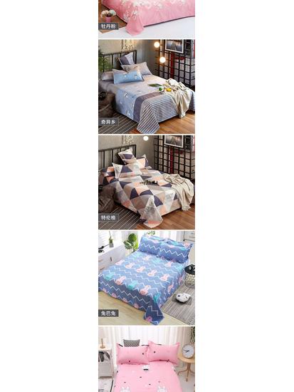 Soft and Skin-friendly Single Print Duvet Cover & Brushed Bed Sheet - 1.5 Meter